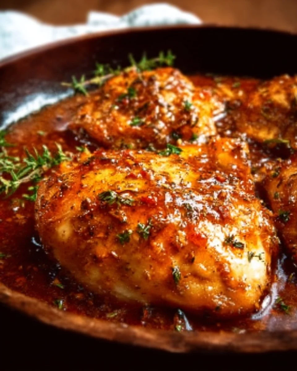 3-Ingredient Brown Sugar Italian Chicken
