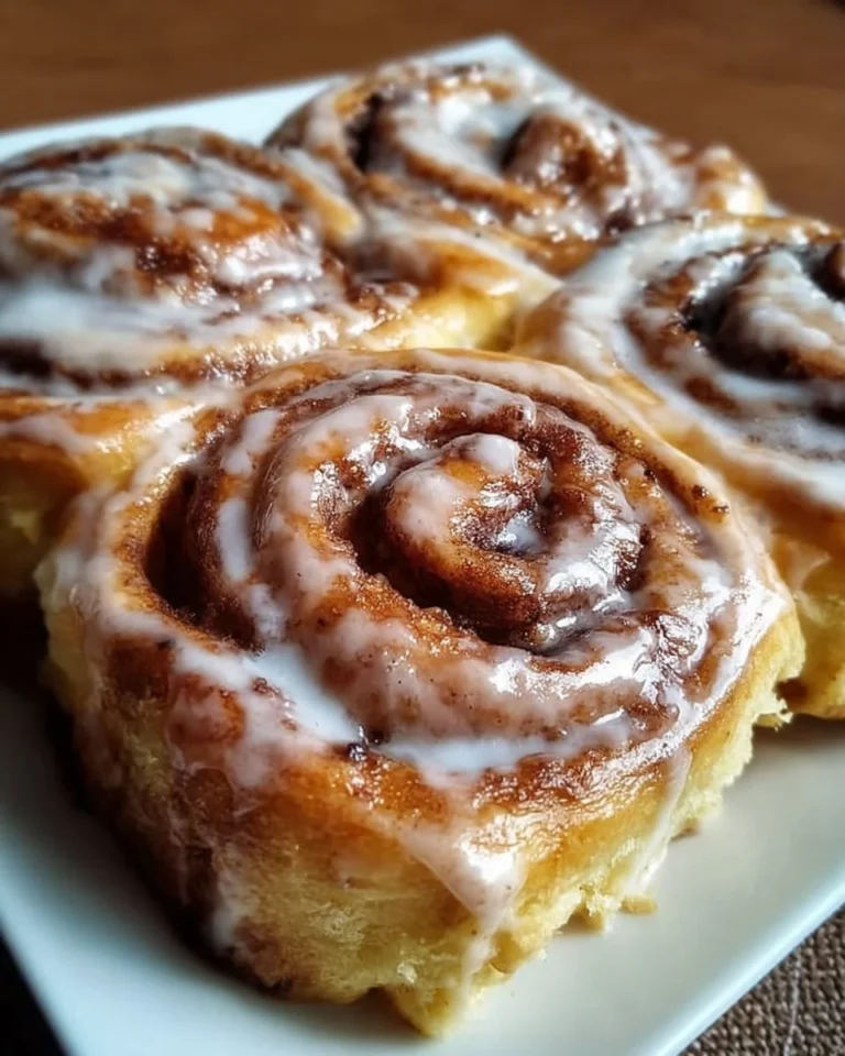 Absolutely sinful cinnamon rolls topped with gooey icing and cinnamon sugar