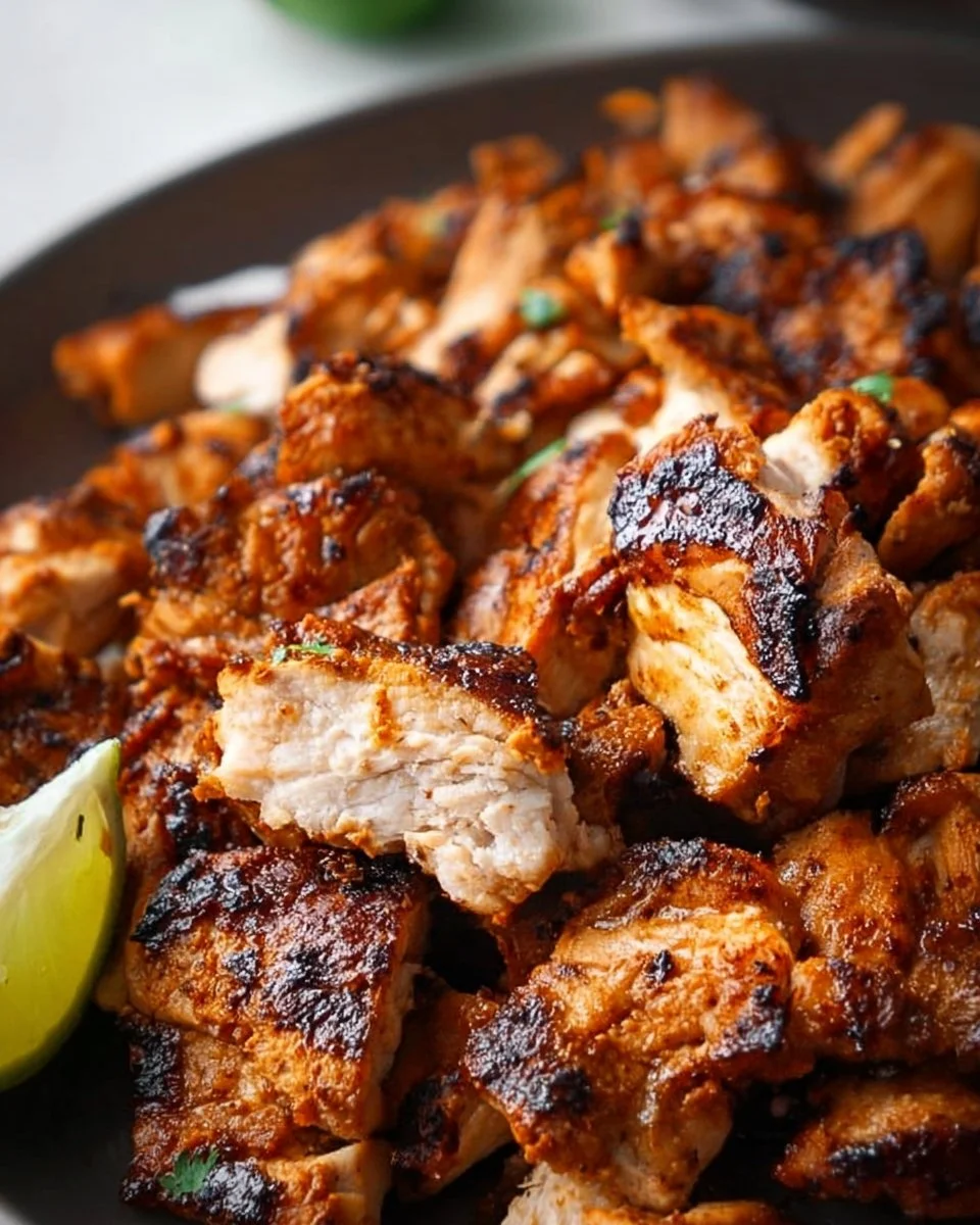Delicious Chipotle Chicken cooked to perfection, perfect for burritos and bowls