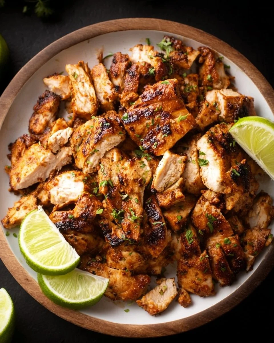 Authentic copycat Chipotle chicken recipe with bold spices and juicy flavor