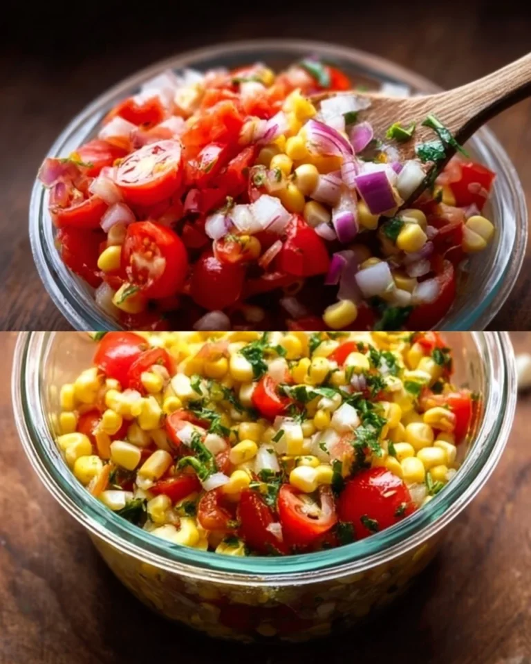 Delicious Chipotle Corn Salsa adding flavor to a dish