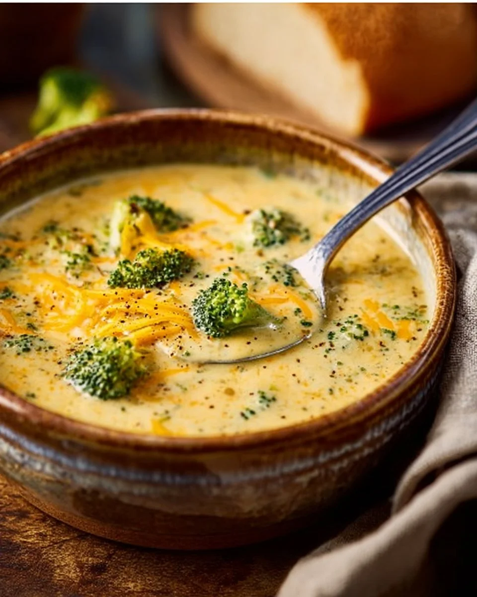 Creamy Copycat Panera Broccoli Cheddar Soup at Home