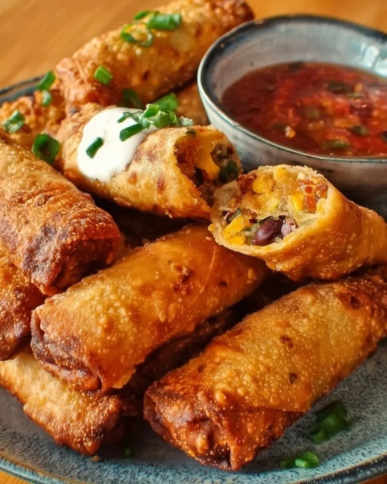 Delicious homemade Southwestern Eggrolls inspired by Chili's recipe