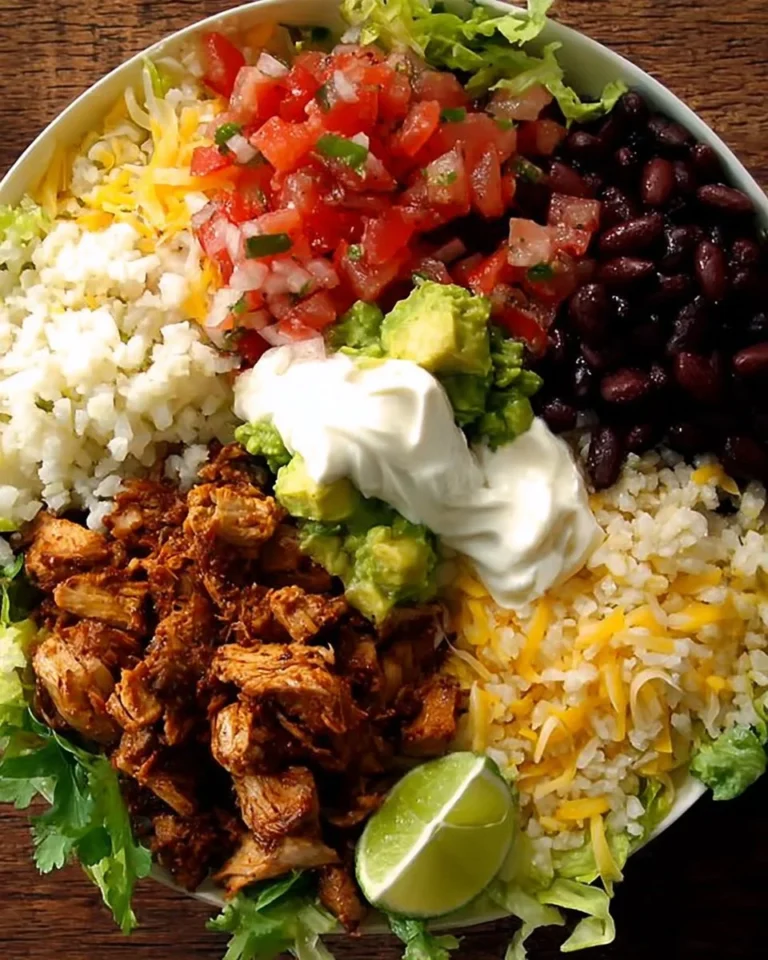 Delicious copycat Chipotle burrito bowl for Cinco de Mayo celebration.