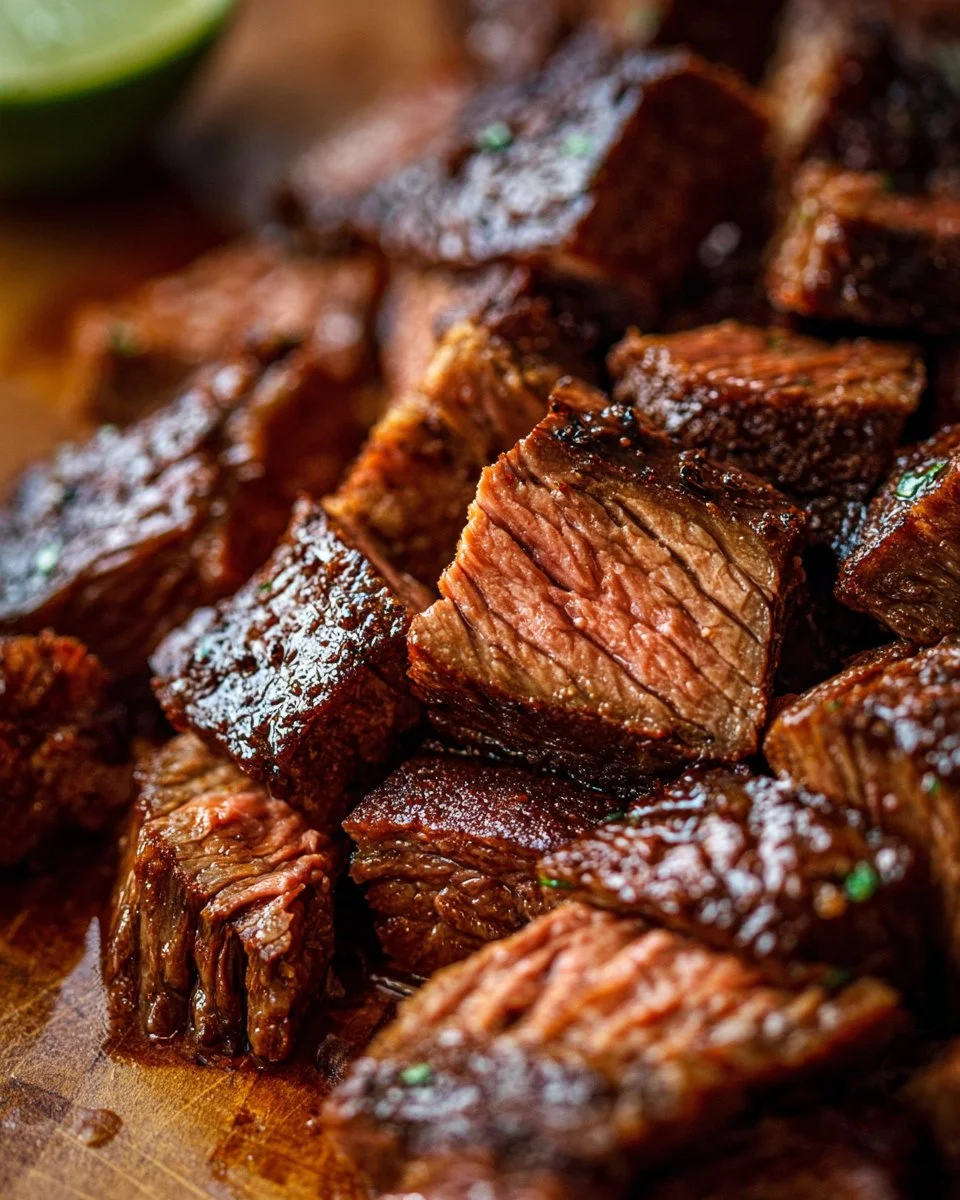 Delicious homemade copycat Chipotle Steak recipe on a plate