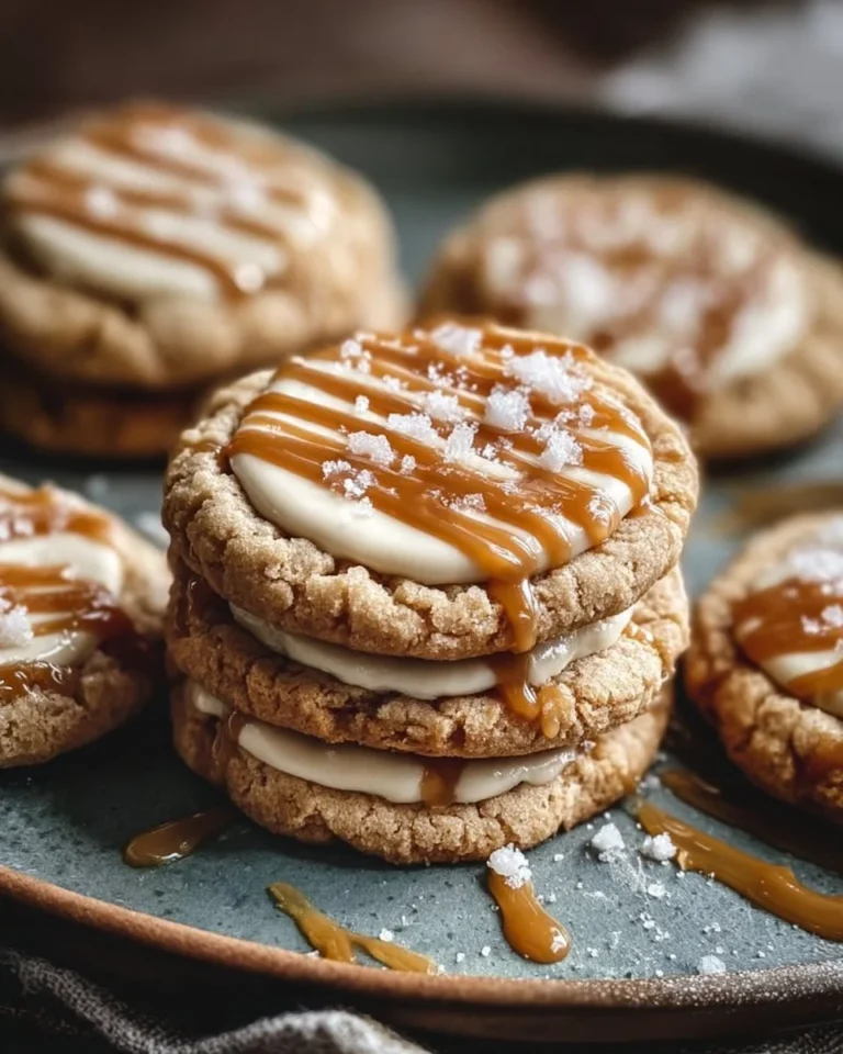 Delicious salted caramel cheesecake cookies inspired by Crumbl recipe