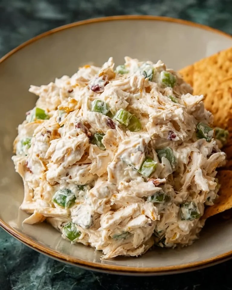 Delicious Copycat Jalapeno Hollychicken Salad on a plate with fresh ingredients