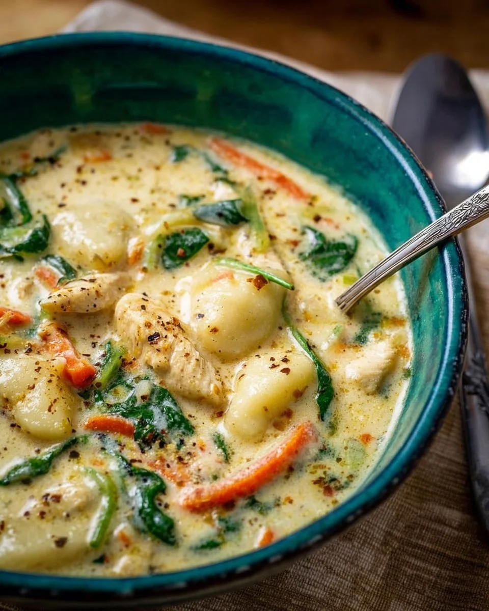 Copycat Olive Garden Chicken and Gnocchi Soup
