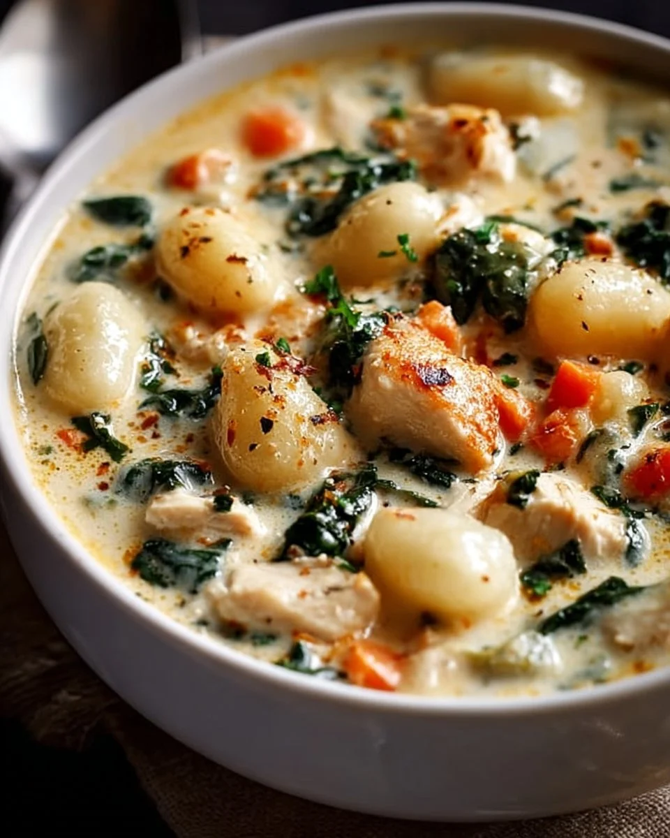 Copycat Olive Garden Chicken Gnocchi Soup