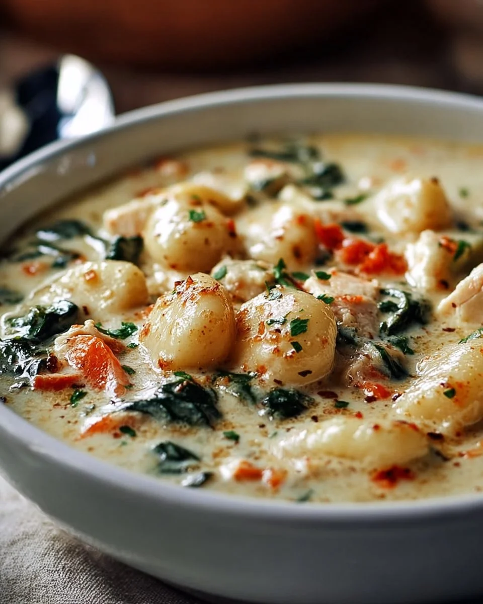 Copycat Olive Garden Chicken Gnocchi Soup