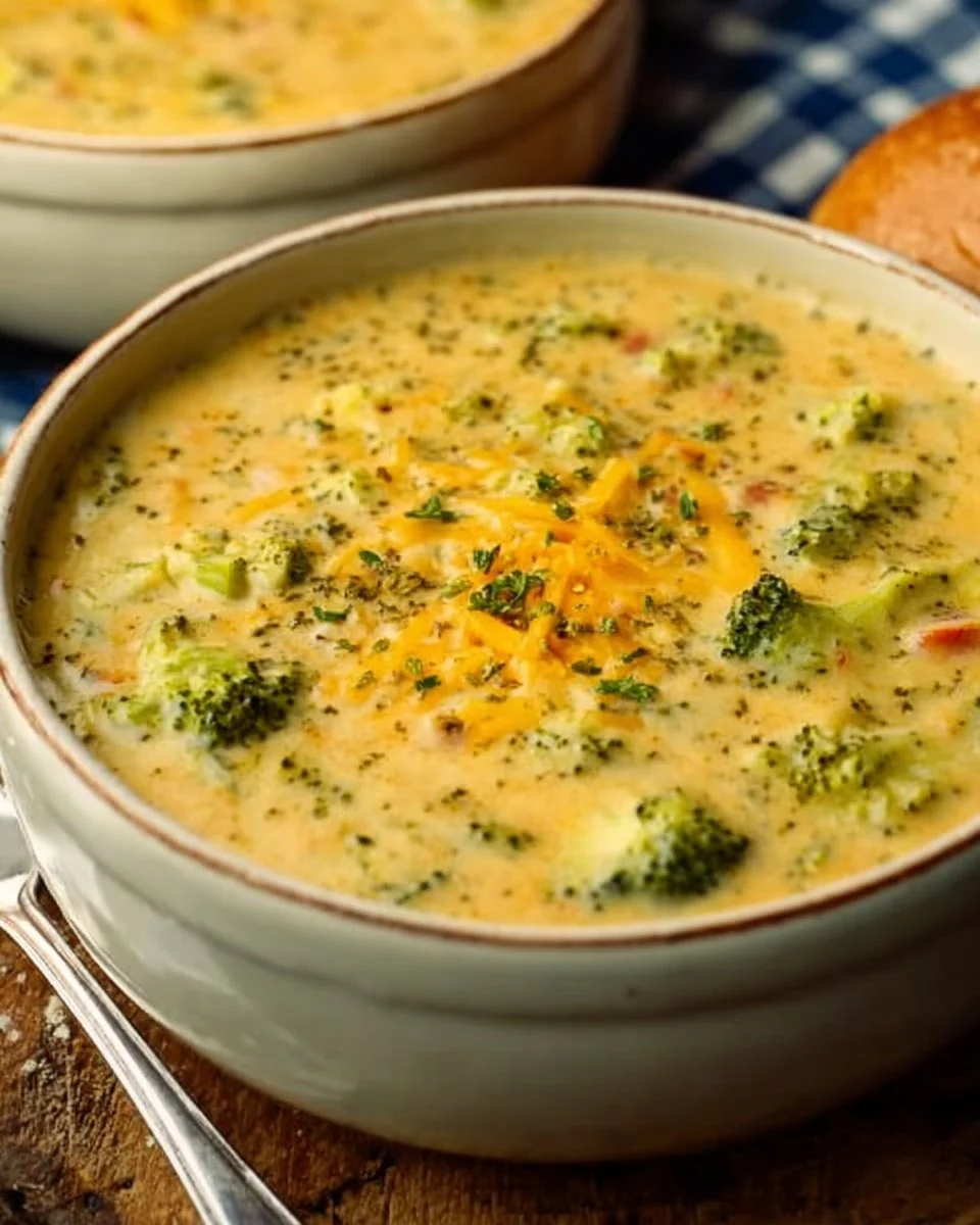 Copycat Panera Crockpot Broccoli Cheddar Soup