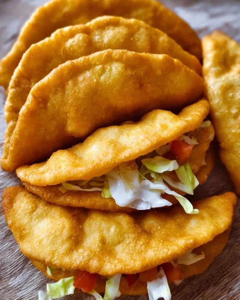 Homemade Taco Bell Chalupa Supreme served on a plate with toppings.