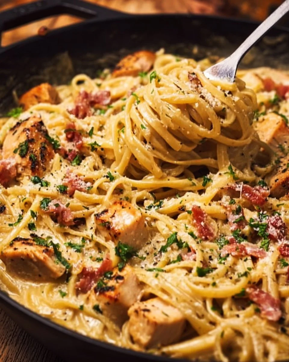 Creamy Chicken Carbonara: The Cozy Recipe Everyone Will Love!