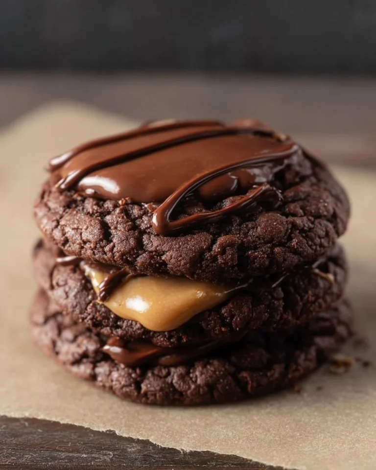 Crumbl Buckeye Brownie Cookie with chocolate and peanut butter flavors.