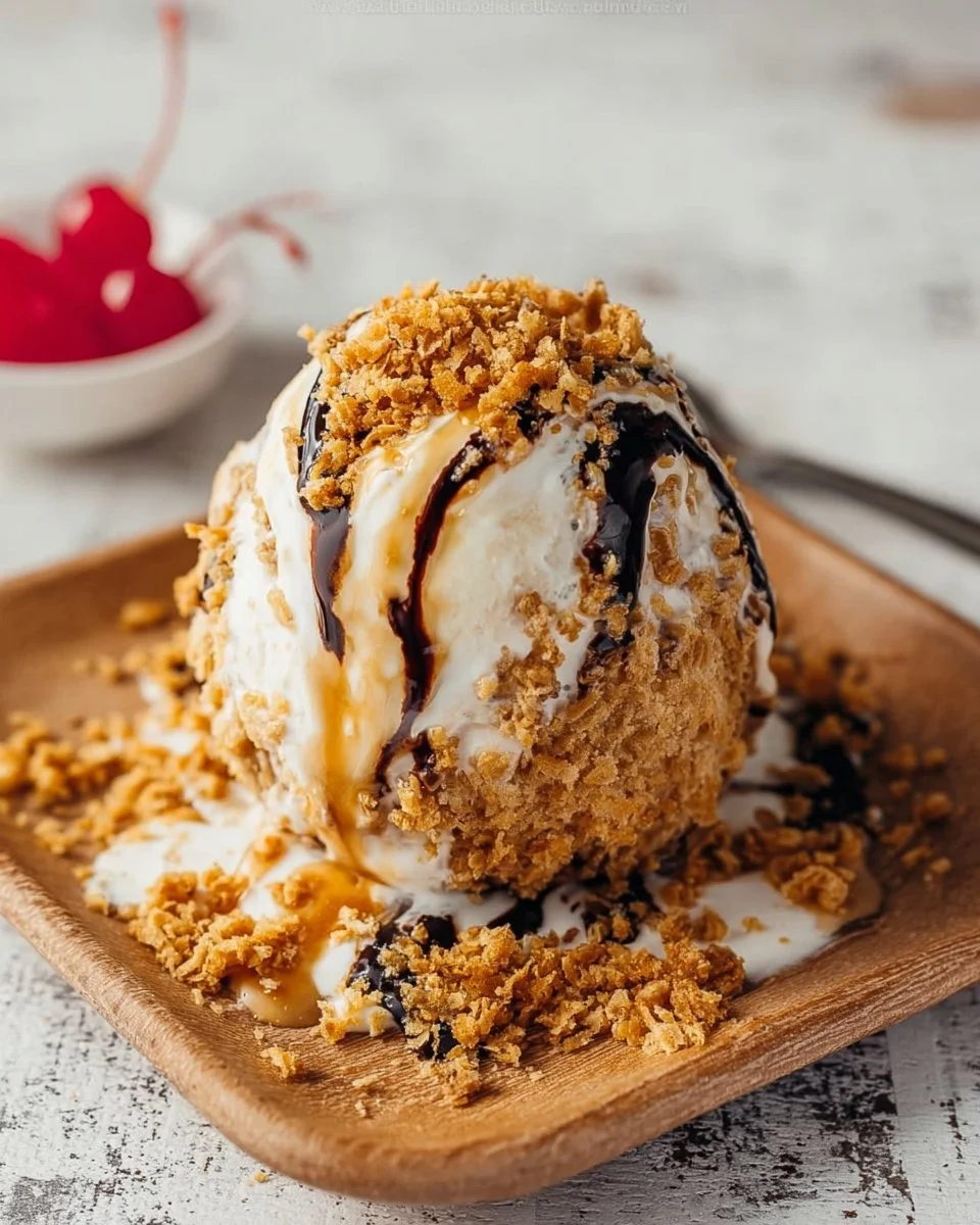 Homemade Fried Ice Cream
