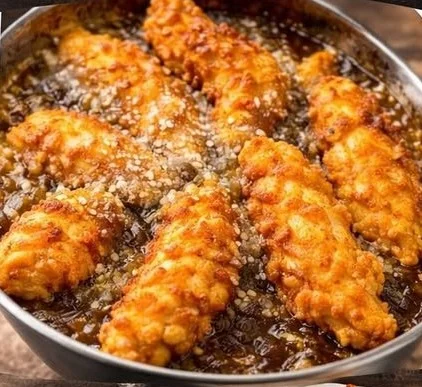 Delicious homemade Raising Cane's Chicken with Cane's Sauce served on a plate