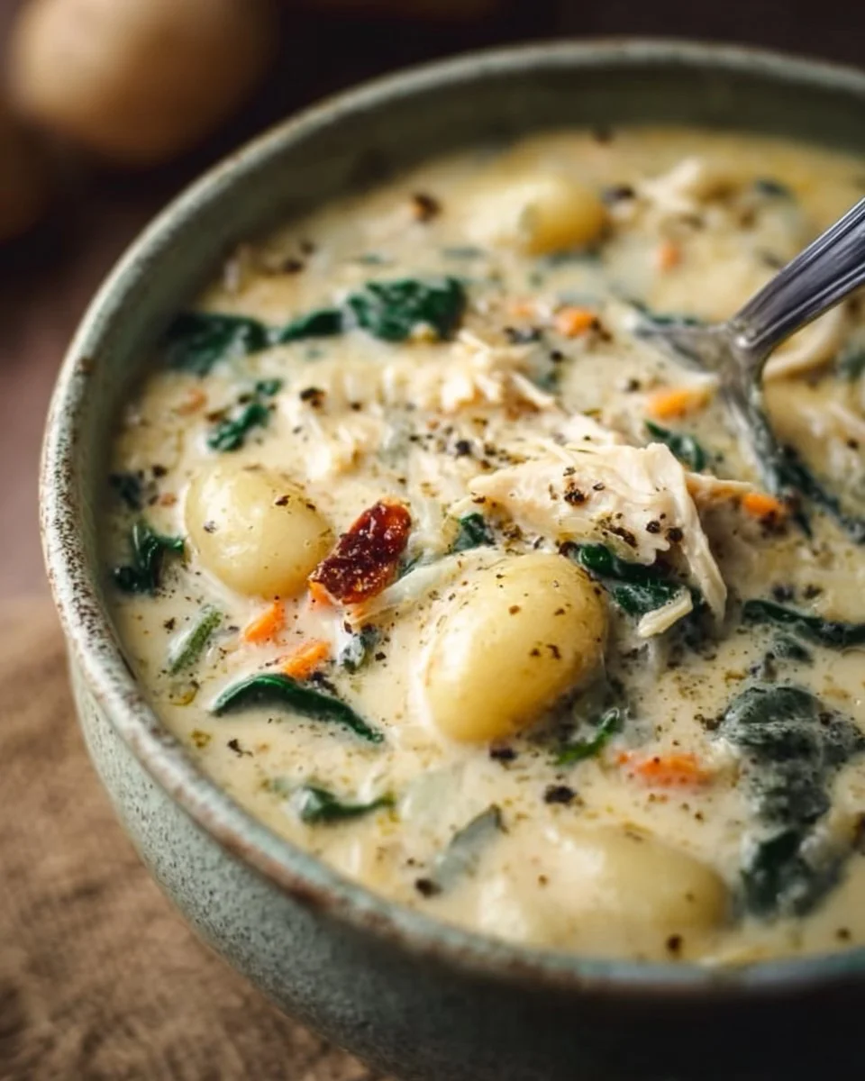 Olive Garden Chicken Gnocchi Soup Copycat Recipe