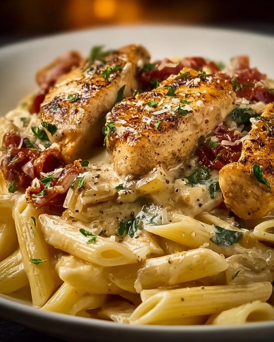 Slow Cooker Olive Garden Chicken Pasta