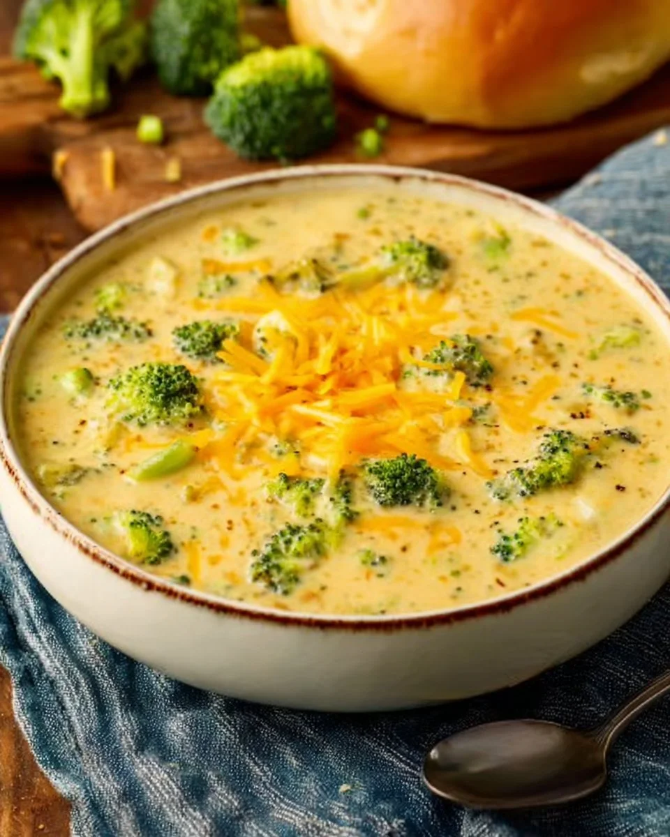 Slow Cooker Panera Broccoli Cheddar Soup
