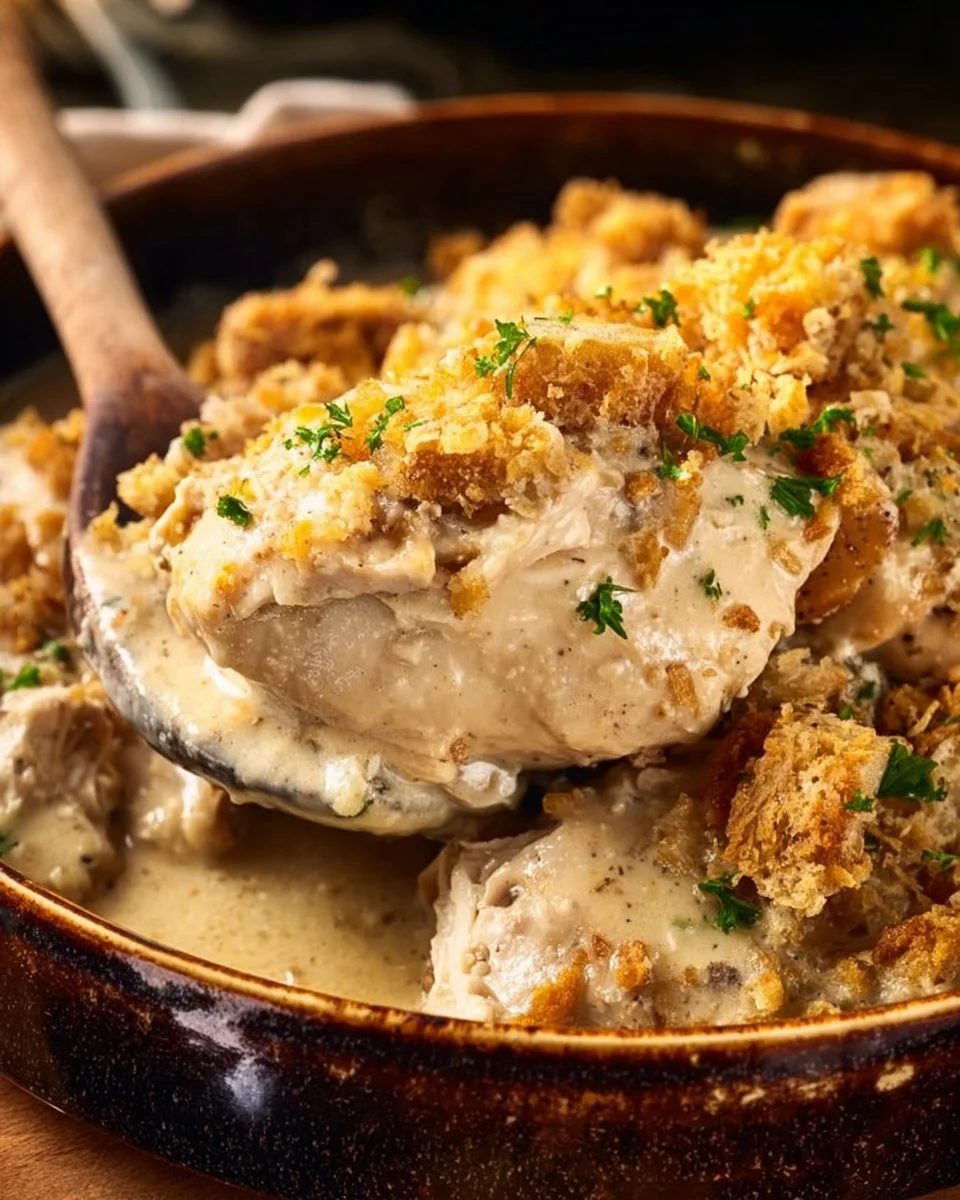 Slow Cooker Ritz Cracker Chicken
