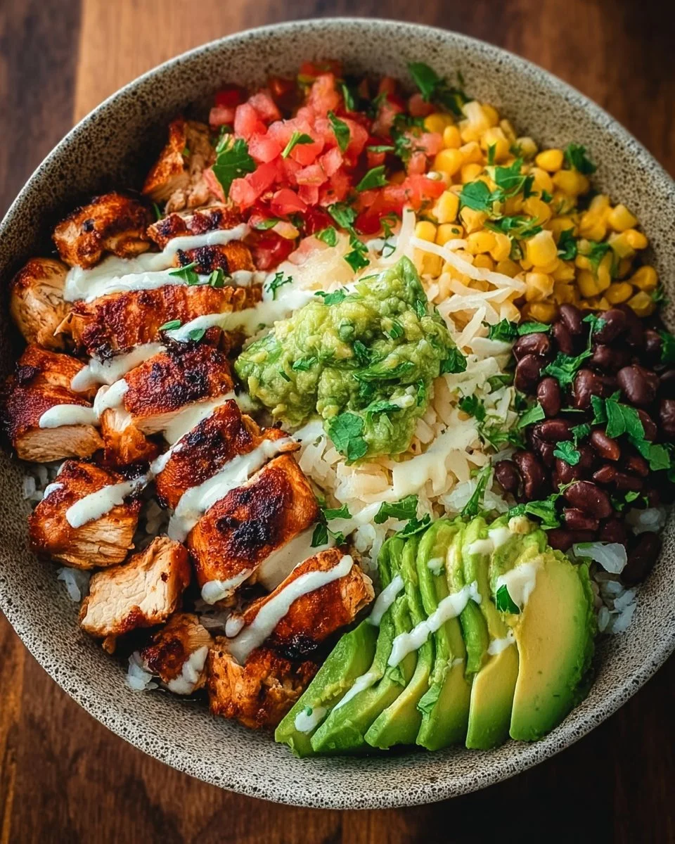 Delicious Chipotle Chicken Bowl with fresh ingredients and vibrant toppings