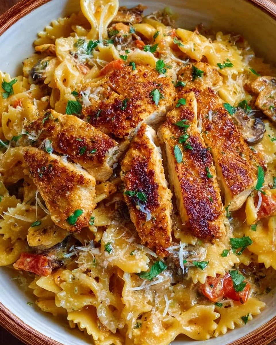 Delicious Louisiana Chicken Pasta inspired by Cheesecake Factory recipe.