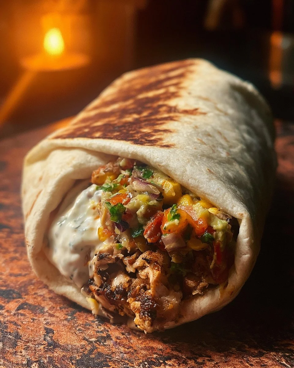 Chipotle Ranch Grilled Chicken Burrito