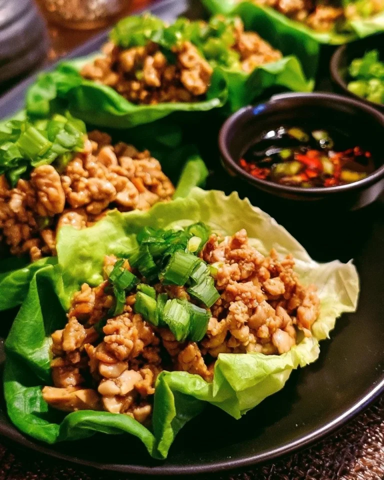 Delicious chicken lettuce wraps for an easy weeknight dinner