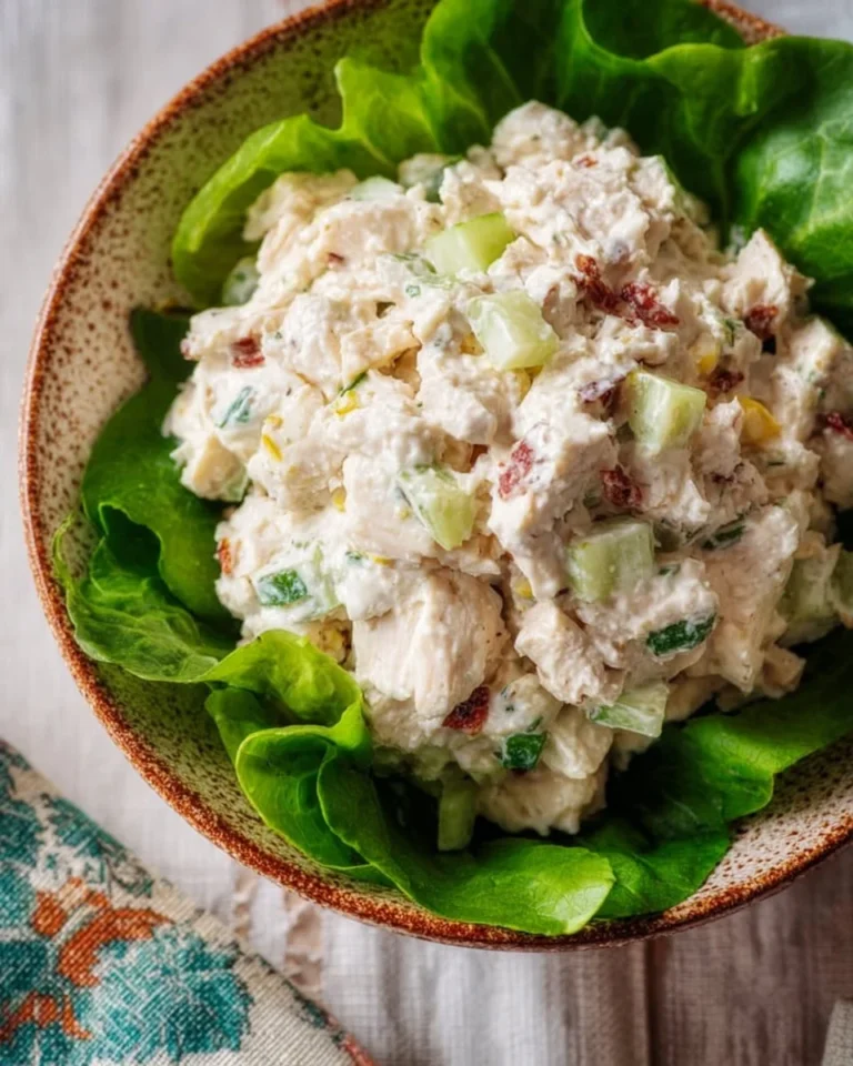 Delicious Chicken Salad Chick Classic Carol Chicken Salad served in a bowl