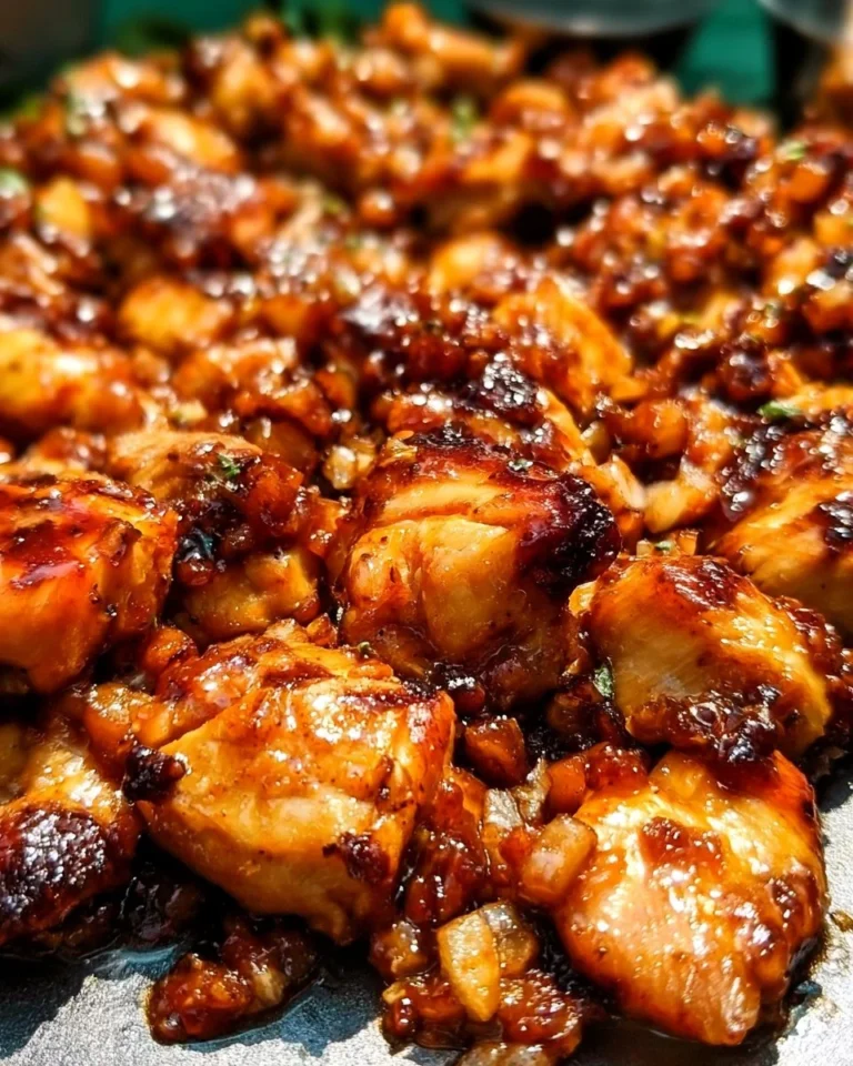 Delicious homemade Chipotle Honey Chicken served in a bowl with rice and veggies.