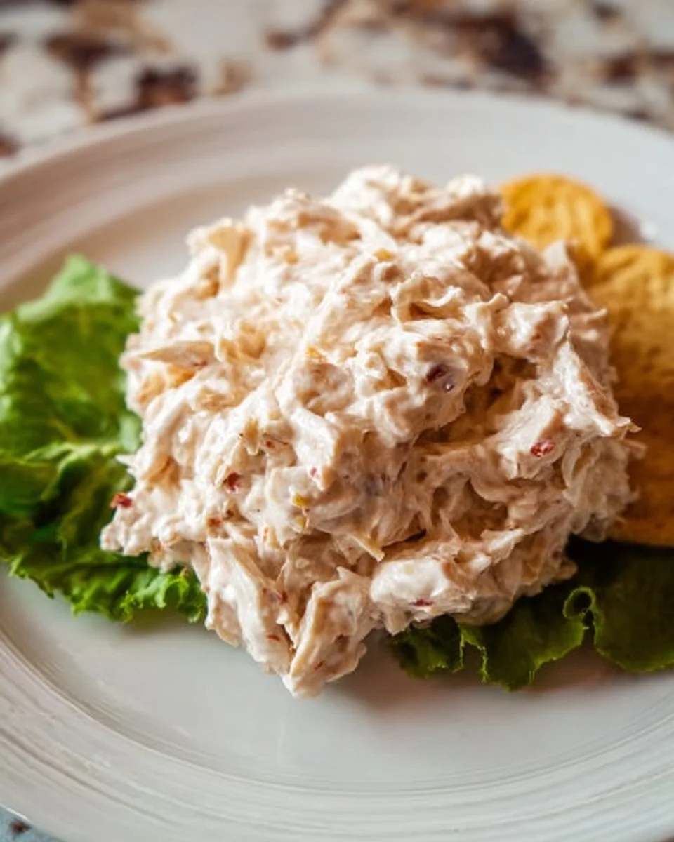 Delicious Copycat Chicken Salad Chick Barbie-Q Chicken Salad in a bowl