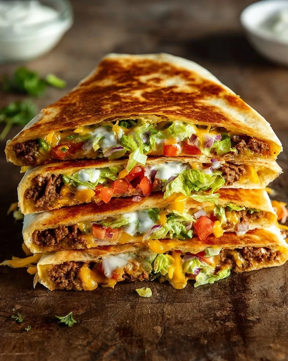 Copycat Taco Bell Crunchwrap Supreme