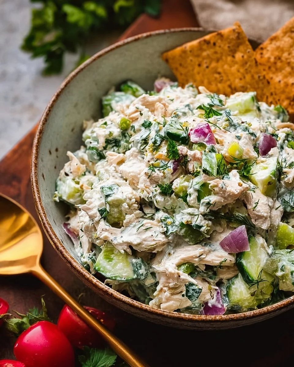 Creamy Tzatziki Chicken Salad
