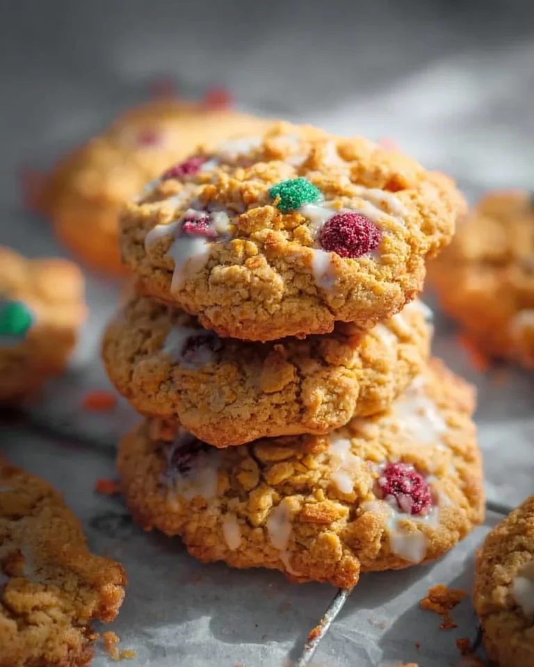 Delicious Crumbl Berry Crunch Cookies with berries and crunch topping