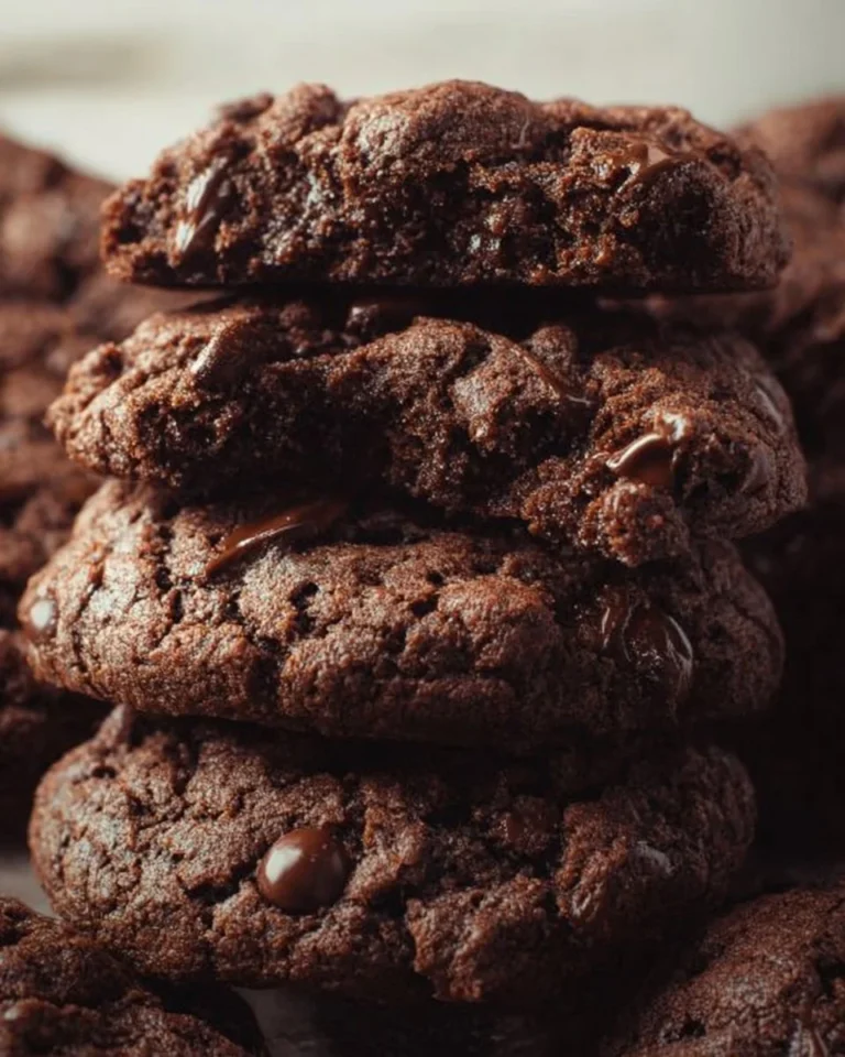 Crumbl Dark Dream Cookies with rich chocolate and gooey center