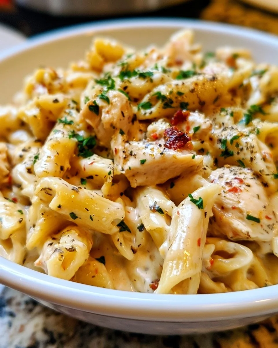 Crockpot Olive Garden Chicken Pasta