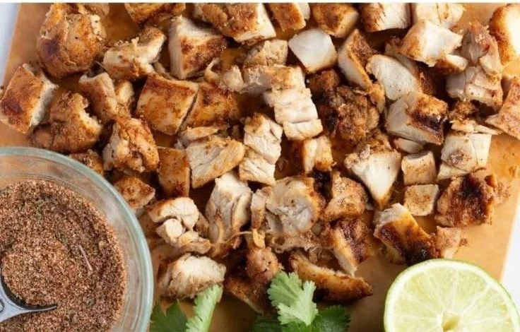 Grilled Chicken Burrito Bowls with Rice and Beans