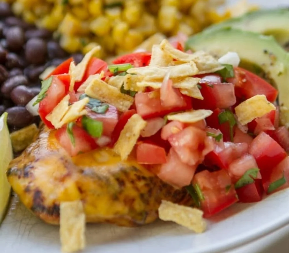 Grilled Chicken with Cheese and Pico