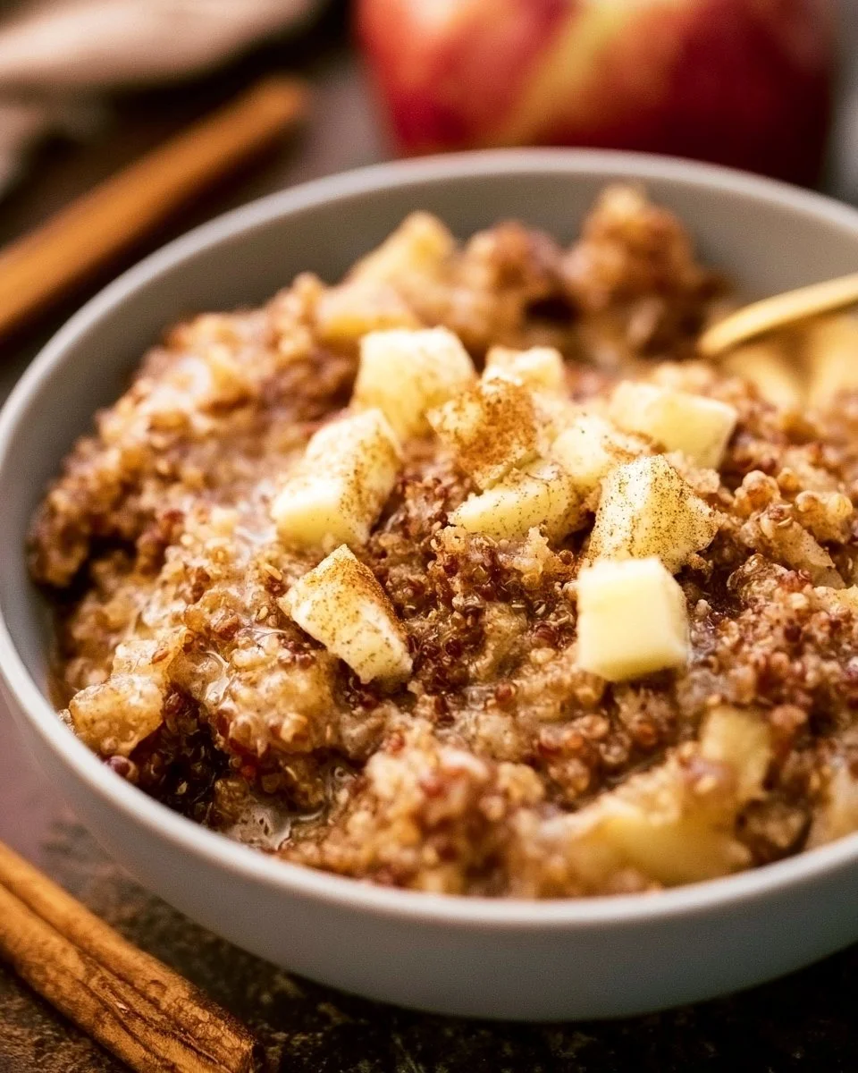 Healthy Cinnamon Quinoa Apple Breakfast
