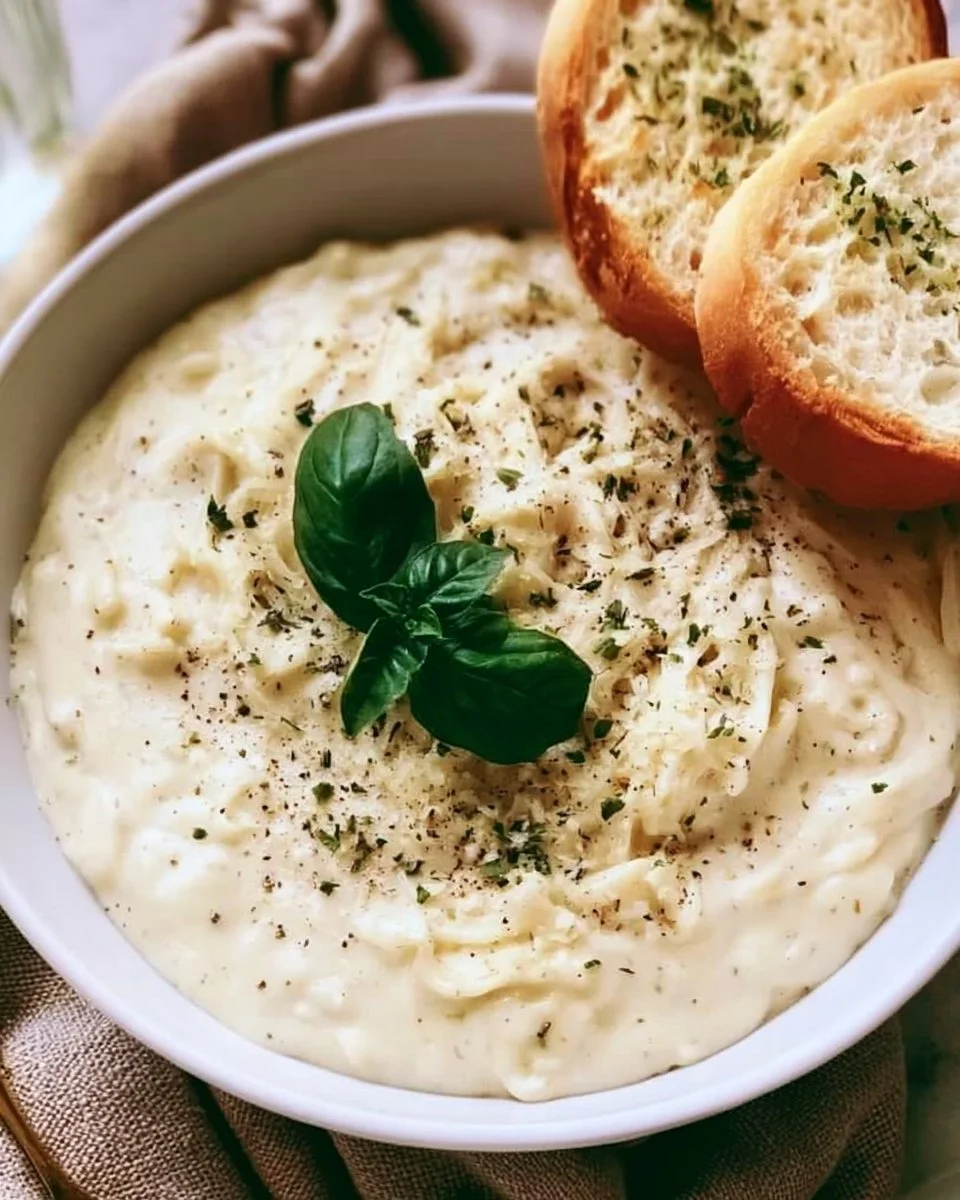 Creamy Olive Garden Copycat Alfredo Sauce in a bowl