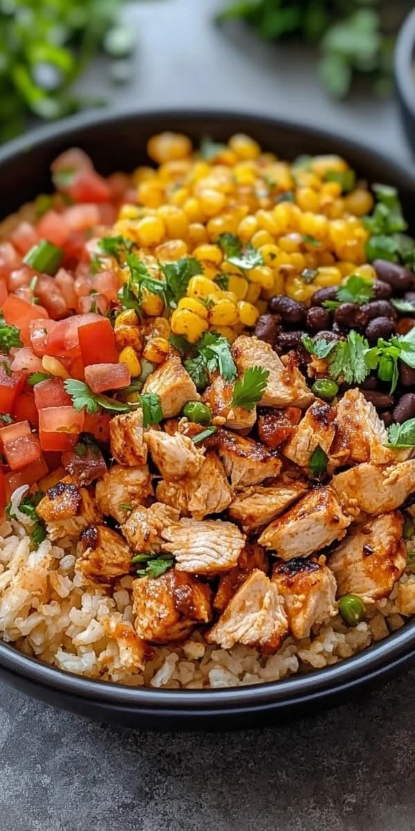 One-Pan Chicken Burrito Bowl (30 minutes)
