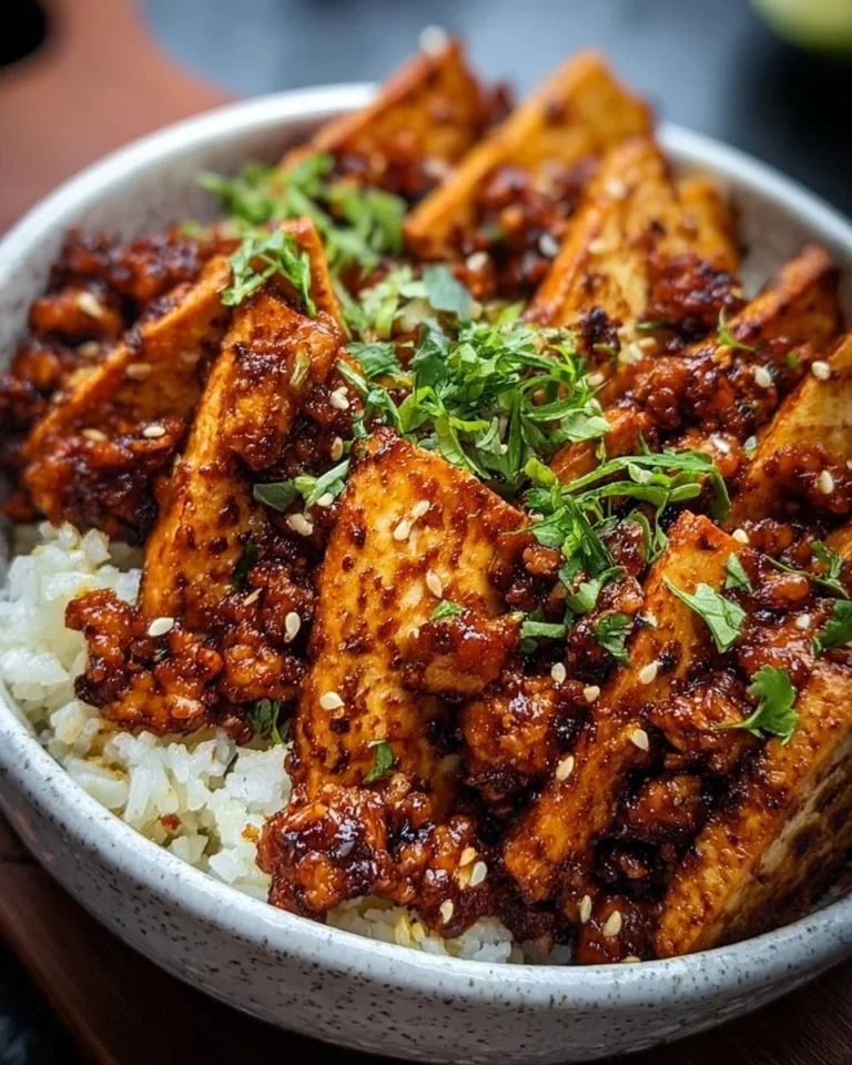 Dish of homemade Sofritas made with tofu and spices