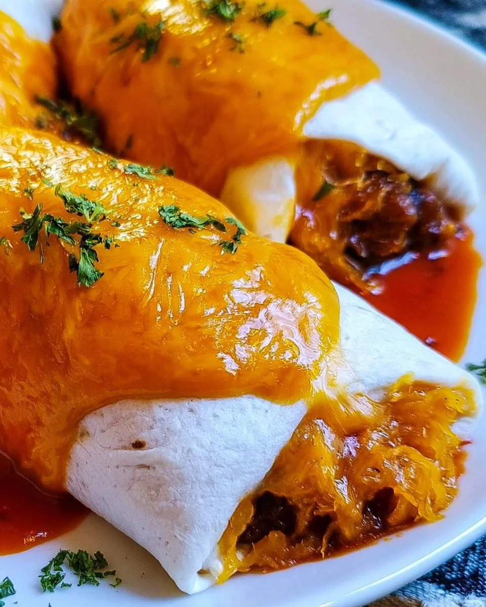 Delicious homemade Taco Bell Enchiritos with five simple ingredients.