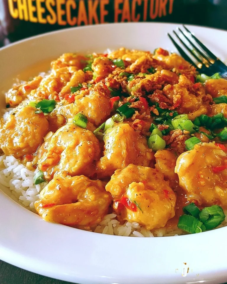 Delicious Bang Bang Shrimp copycat recipe inspired by The Cheesecake Factory.