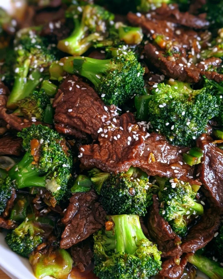 Tender beef and broccoli stir fry without ginger served in a dish
