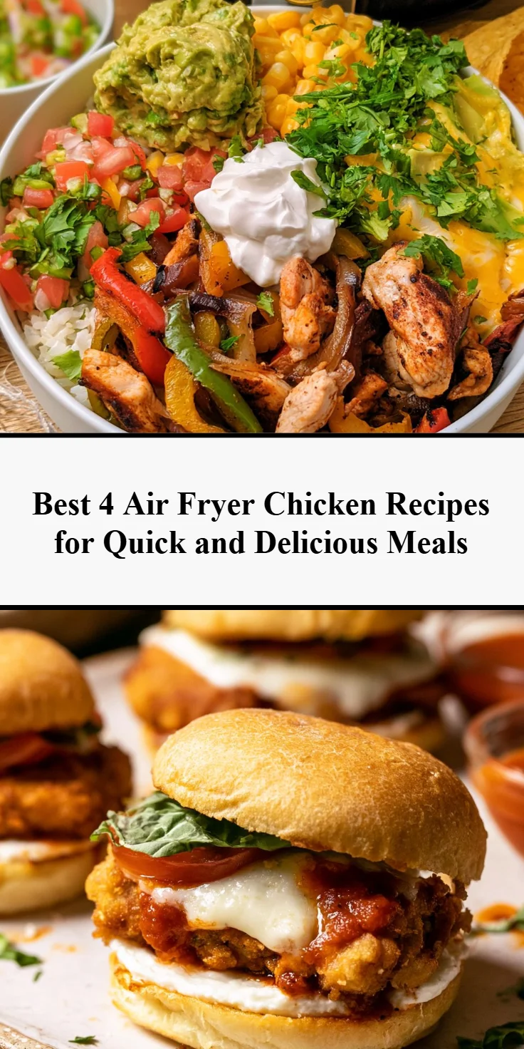 Delicious air fryer chicken meals ready to serve on a plate.
