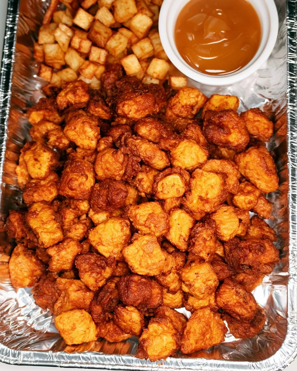 Homemade Chick-fil-A Nuggets served on a plate with dipping sauce