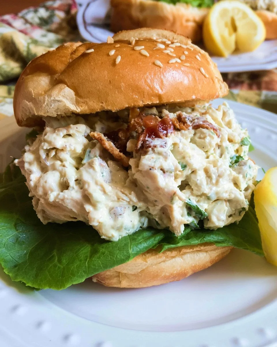Olivia's Old South Chicken Salad Chick copycat recipe served in a bowl