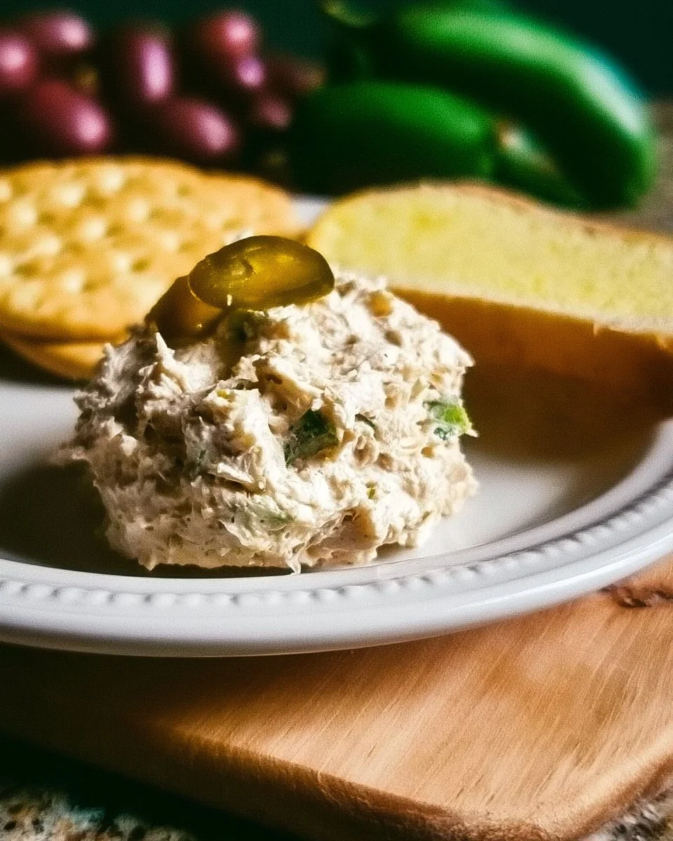 Plate of Chicken Salad Ultimate Jalapeño Holly with fresh ingredients