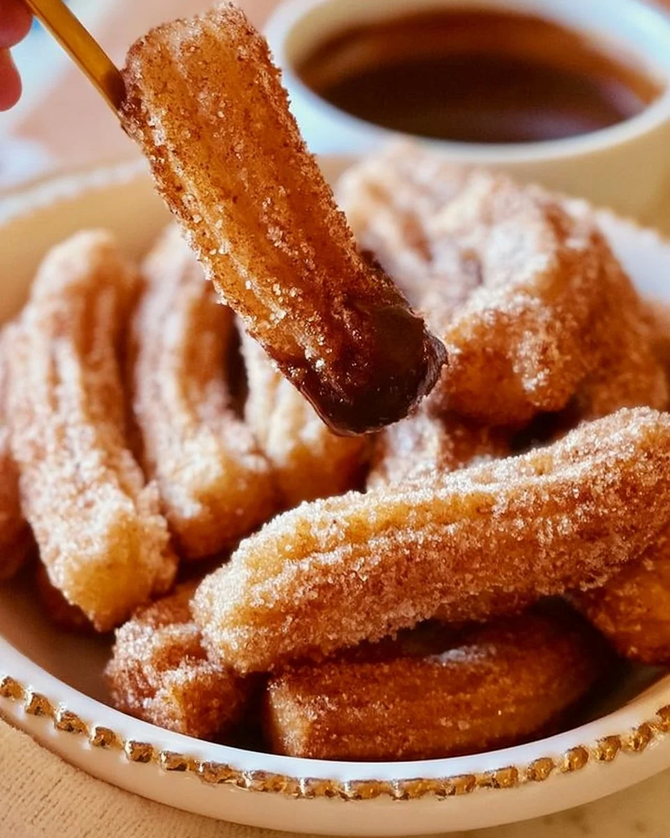 Delicious Disney copycat churros recipe, golden-brown and sugar-coated.